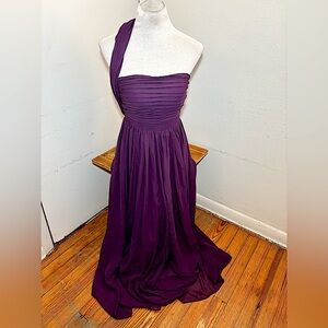 Dove & Dahlia One Shoulder Maxi Gown Dress